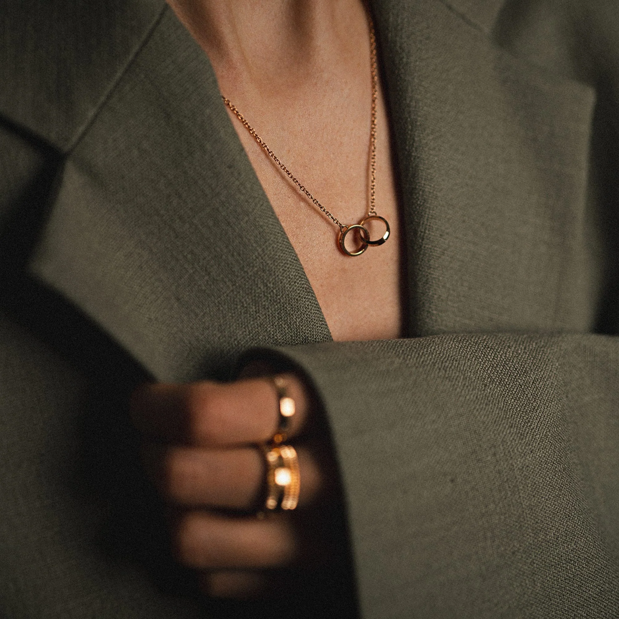 Elan Unity Necklace Rose Gold - Image 4