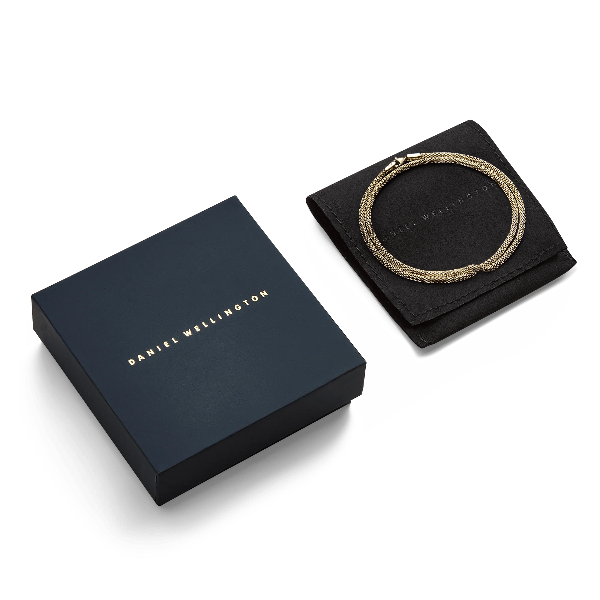 Tide Mesh Necklace Gold 2.8 - Image 5